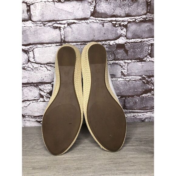 Kenneth Cole Gentle Souls White Leather Woven Wedge Sandals Women Sz 8.5M US/39 - Picture 11 of 16